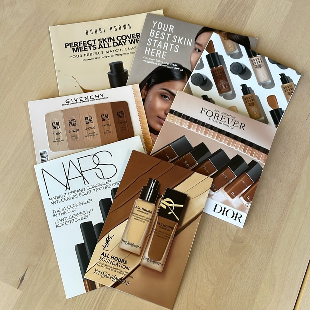 NIP Foundation Sampler - Bobbi Brown, NARS, DIOR, Givenchy, YSL
